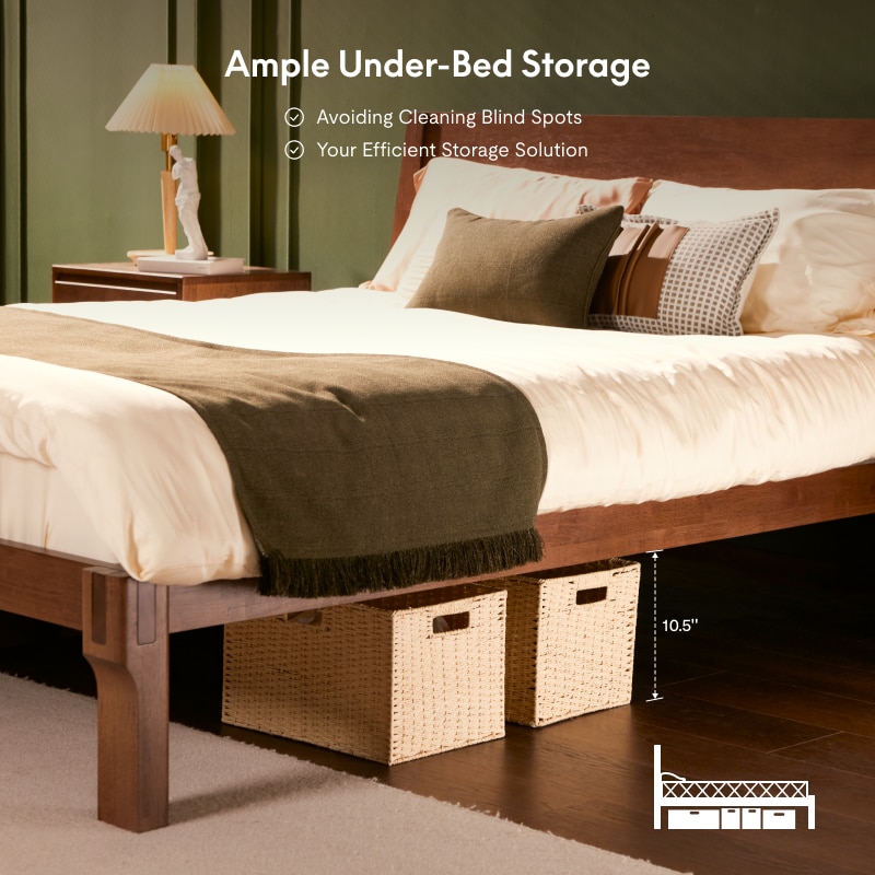 FlexiSpot Kana Japanese Joinery Bed | Simple Design, Quick Assembly